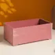 Кашпо деревянное Прованс 23x12.5x9 см рубиновый