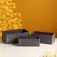 Набор Simaland ящиков деревянных "Прованс" 3 в 1 (25x14.5x10; 23x12.5x9; 21x10x8)см графит