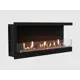 Биокамин встраиваемый угловой глухой Lux Fire 1090SR