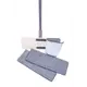 Швабра с отжимом Flat Mop и ведром 6 литров для полоскания + 2 насадки система для уборки дома комплект для уборки