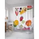 Шторка для ванной Фруктовое купание 180x200 см