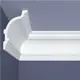 Плинтус потолочный Bello Deco 2000x75x5мм для натяжного потолка белый
