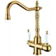 Двухвентильный смеситель Boheme 112 излив 27.9 см цвет золотистый