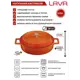 Кастрюля 3.51 л Lava lv y st 28 k2 o с крышкой чугун цвет оранжевый