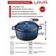 Кастрюля 4.49 л Lava lv y tc 24 k2 b с крышкой чугун цвет синий