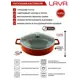 Кастрюля 2.47 л Lava lv y st 24 k3 o с крышкой чугун цвет оранжевый