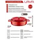 Кастрюля 2.47 л Lava lv y st 24 k2 red с крышкой чугун цвет красный