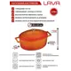 Кастрюля 3.19 л Lava lv o tc 25 k1 o с крышкой чугун цвет оранжевый