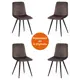 Кухонный стул Tetchair CHILLY X (mod. 7096) 88х47х53 см ткань цвет черный 15444