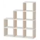 Стеллаж Мэрдэс СЛД 4 КБЕ 130x148.50x35 см нагрузка на полку 40 кг ЛДСП цвет белый жемчуг/бежево-белый
