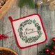 Прихватка Доляна Merry Christmas 17x17 см габардин цвет бежевый