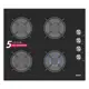 Газовая варочная панель Simfer H60K40S000TB 60 см 4 конфорки цвет черный