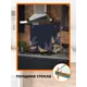 Защитный экран Borntoprint Золотые листья 60x55x0.4 см закаленное стекло цвет прозрачный