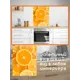 Защитный экран Borntoprint Дольки лимона 60x75x0.4 см закаленное стекло цвет прозрачный
