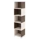 Стеллаж Мэрдэ СБ-15/5 КШ-Ч с 45.2x178.5x30 см ЛДСП цвет коричневый/бежево-белый нагрузка на полку до 40 кг