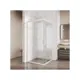 Душевой уголок Creto 128-DEO-100-100-200-CLN-6WHT квадрат 100x100см белый профиль эффект стекла прозрачный