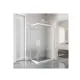 Душевой уголок Creto 129-DEO-130-110-200-CLN-6WHT прямоугольник 130x110см белый профиль эффект стекла прозрачный