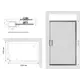 Душевой уголок Creto 129-DEO-150-100-200-CLN-6BLM прямоугольник 150x100см черный профиль эффект стекла прозрачный