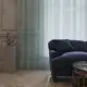 Тюль на ленте Лана 300x260 см цвет голубой