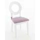Стул Aurora Коломбо 93x41x44 см экокожа цвет белый/сиреневый