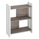 Стеллаж Мэрдэс СТЛ-ОН БЕН 70x85x32 см нагрузка до 40 кг ЛДСП цвет серый дуб,белый жемчуг