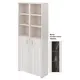 Полка Мэрдэс ПУ-30-4-ФС К 89.40x213.10x30 см нагрузка до 40 кг ЛДСП цвет бежево-белый