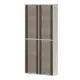 Стеллаж с секциями Мэрдэс СУ(ш2в2)+4ФС БЕШ белый/шамони-Ч 96x216x34 см нагрузка до 40 кг ЛДСП цвет коричневый,белый жемчуг