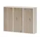 Стеллаж Мэрдэс СУ(ш3в1)+3ФГ БЕН белый/нельсон 145x109x34 см нагрузка до 40 кг ЛДСП цвет серый дуб,белый жемчуг