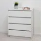 Комод Letta 70x86.7x35.4 см 4 ящика ЛДСП цвет белый 3012