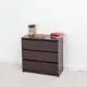Комод Letta 70x67.5x35.4 см 3 ящика ЛДСП цвет коричневый 3022
