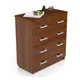 Комод Мебельный двор 5 ящиков 82x43x89 см ЛДСП цвет коричневый
