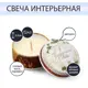 Свеча в железной банке «Сказочного года» аромат еловые шишки, 4.5x4.5x2.5 см