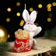 Свеча фигурная «Кролик с мешком», 10.5x7.5 см, 81 г