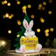 Свеча фигурная «Кролик с открыткой» 9x6 см, 45 г
