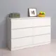 Комод Моби 6 ящиков 115x38.2x76.3 см ЛДСП цвет светло-серый