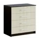 Комод Бтс Фиеста 4 ящика 85x50x87 см ЛДСП цвет венге