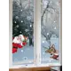 Наклейка Lisadecor-shop Дед мороз и олень 50 см х 40 см
