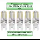 Набор ламп General Lighting systems GLDEN-G9-5-S-220-4500 653700_5 G9 220 В 5 Вт капсула прозрачная 270 Лм нейтральный белый свет 5 шт