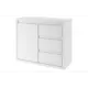 Комод Norden 4 ящика 91x40x76 см МДФ цвет белый