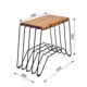 Тумба прикроватная Ilwi 66x50x30 см сталь цвет светлый орех