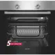 Электрический встраиваемый духовой шкаф Simfer B6EM04070 59.5x59.5x56.5 см цвет серебристый