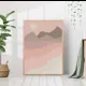 Постер 28 картин Абстракция морской пейзаж в розовых тонах 70x50 см, в подарочном тубусе без рамы