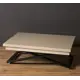 Стол прямоугольный Levmar Cross 101x101 см МДФ цвет капучино/черный