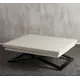 Стол прямоугольный Levmar Cross 101x101 см ЛДСП цвет слоновая кость/черный