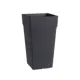 Горшок цветочный 28123065005 Teraplast 38 см 21 л пластик темно-серый