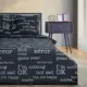 Комплект постельного белья Этель 7533833, полутораспальный, бязь, цвет черный