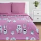 Комплект постельного белья Этель 7674471, евро, поплин, цвет фиолетовый