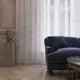 Тюль на ленте Клэр 300x260 см полоски цвет серебро