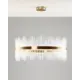Люстра подвесная MODERLI V10240-PL Amily 1 лампа 40 м² цвет латунь