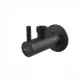 Вентиль угловой с фильтром AlcaPlast ARV003-BLACK 1/2"×1/2" цвет черный матовый